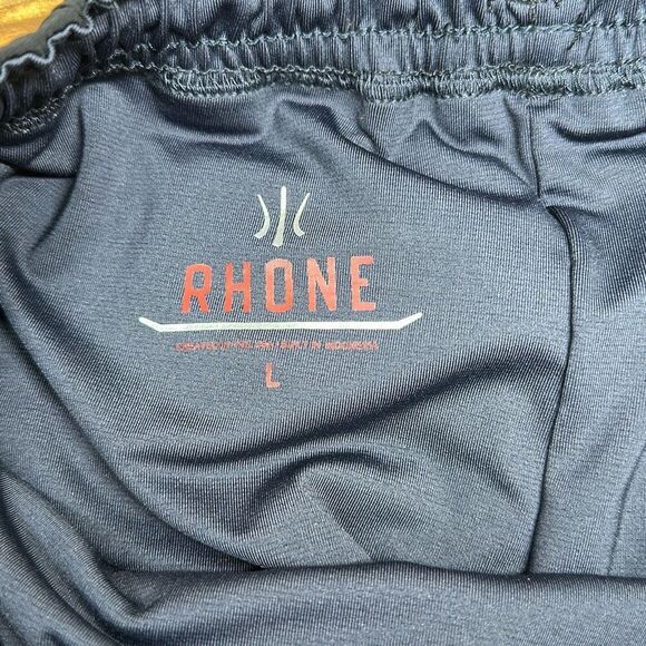 RHONE 9" Essentials Training Shorts Men's Black Elastic Waistband - SZ L - Picture 10 of 13